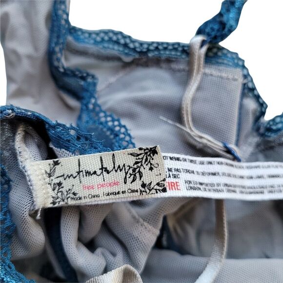 Free People blue lace bralette - Picture 3 of 4